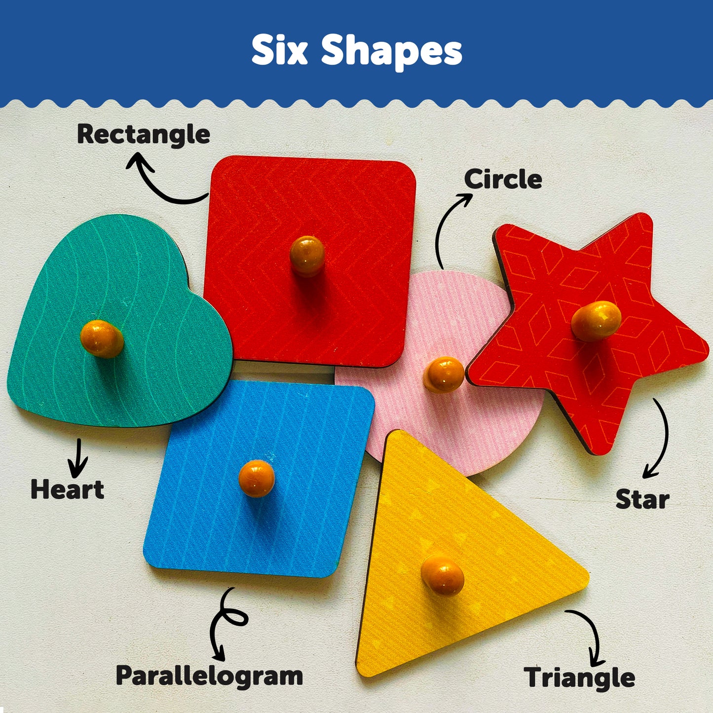 Wooden Hide N See Shape Sorter Puzzle