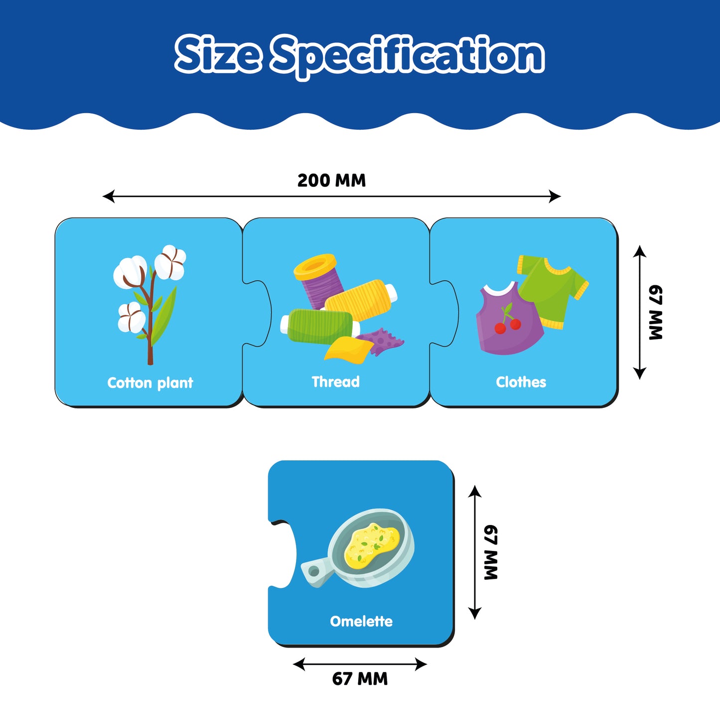 Wooden How It Is Made Matching Puzzle Series 1