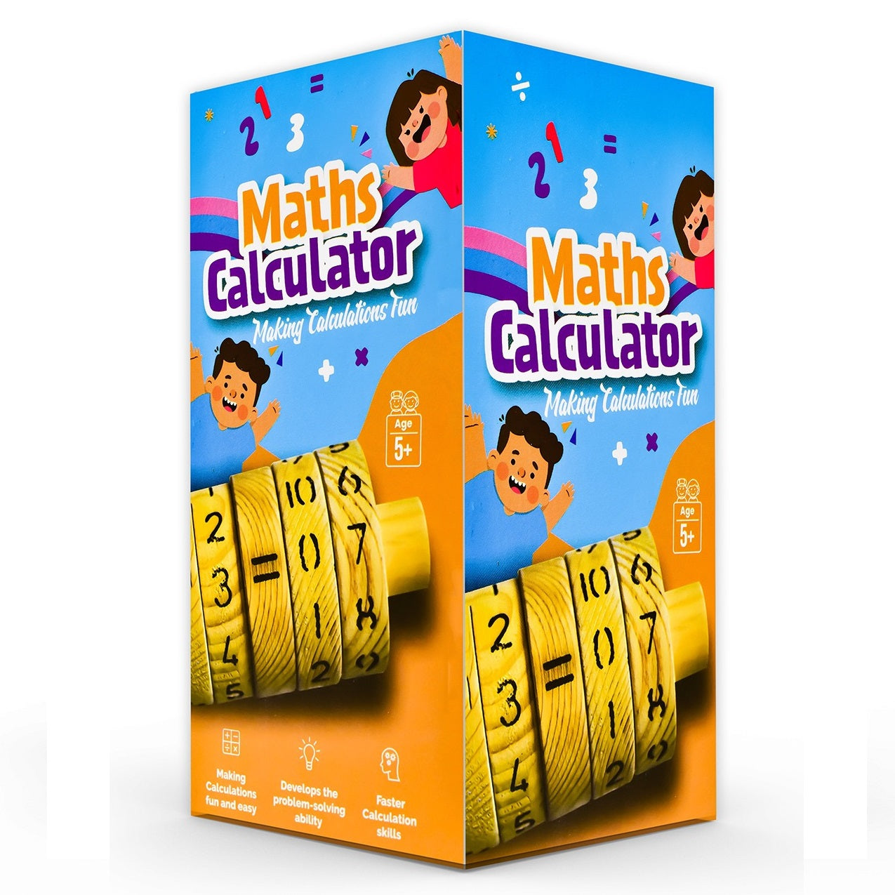 Wooden Learning Maths Calculator