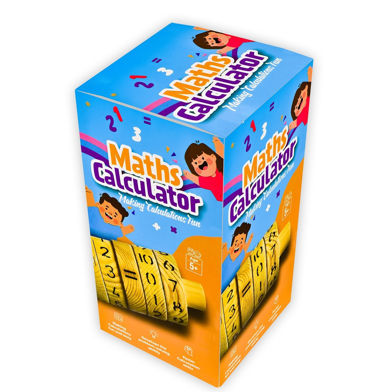 Wooden Learning Maths Calculator