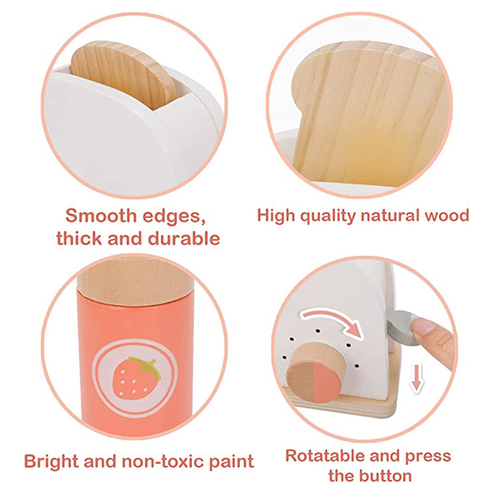 Wooden Little Toasty Kitchen Toy - Set of 10