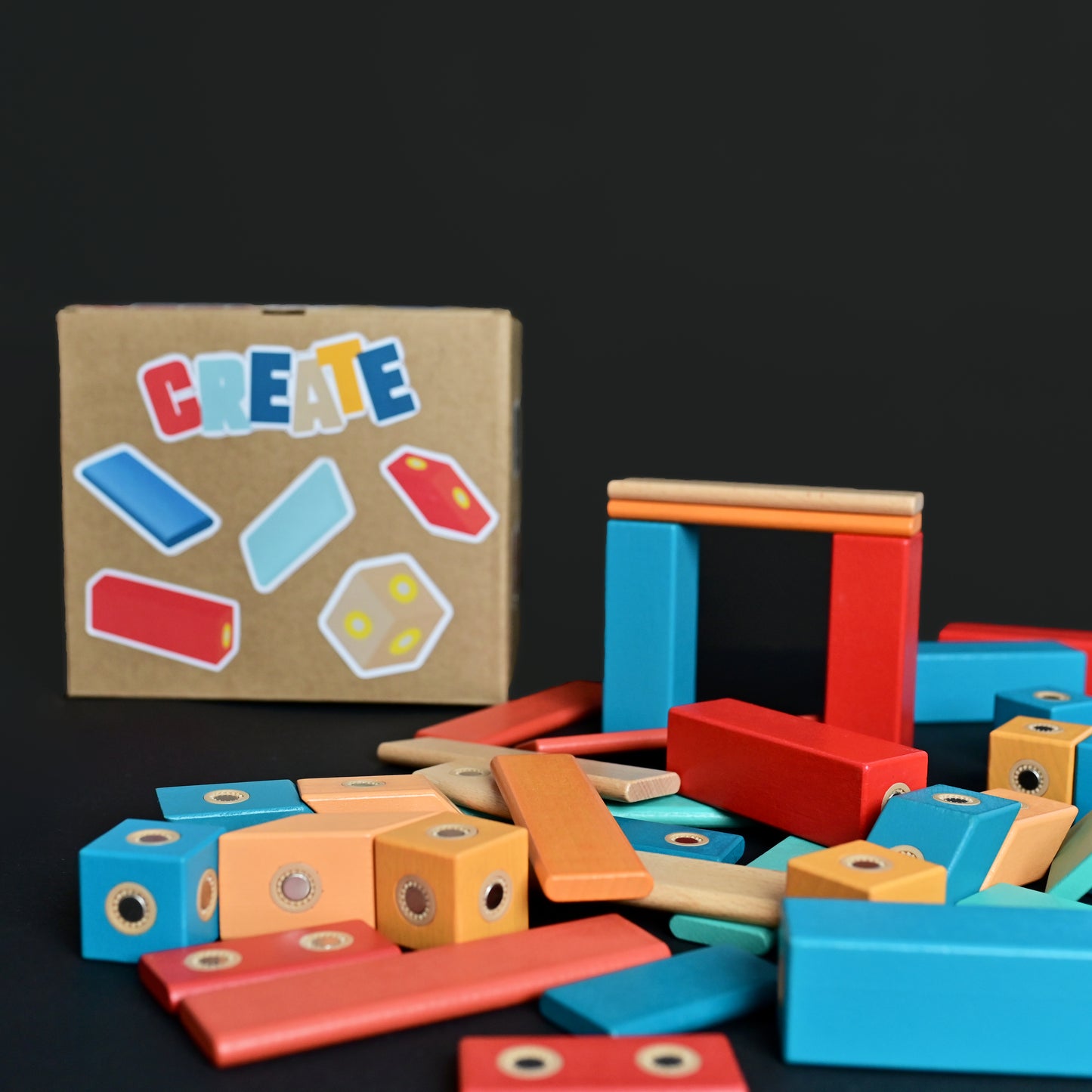 Wooden Magblocks Set