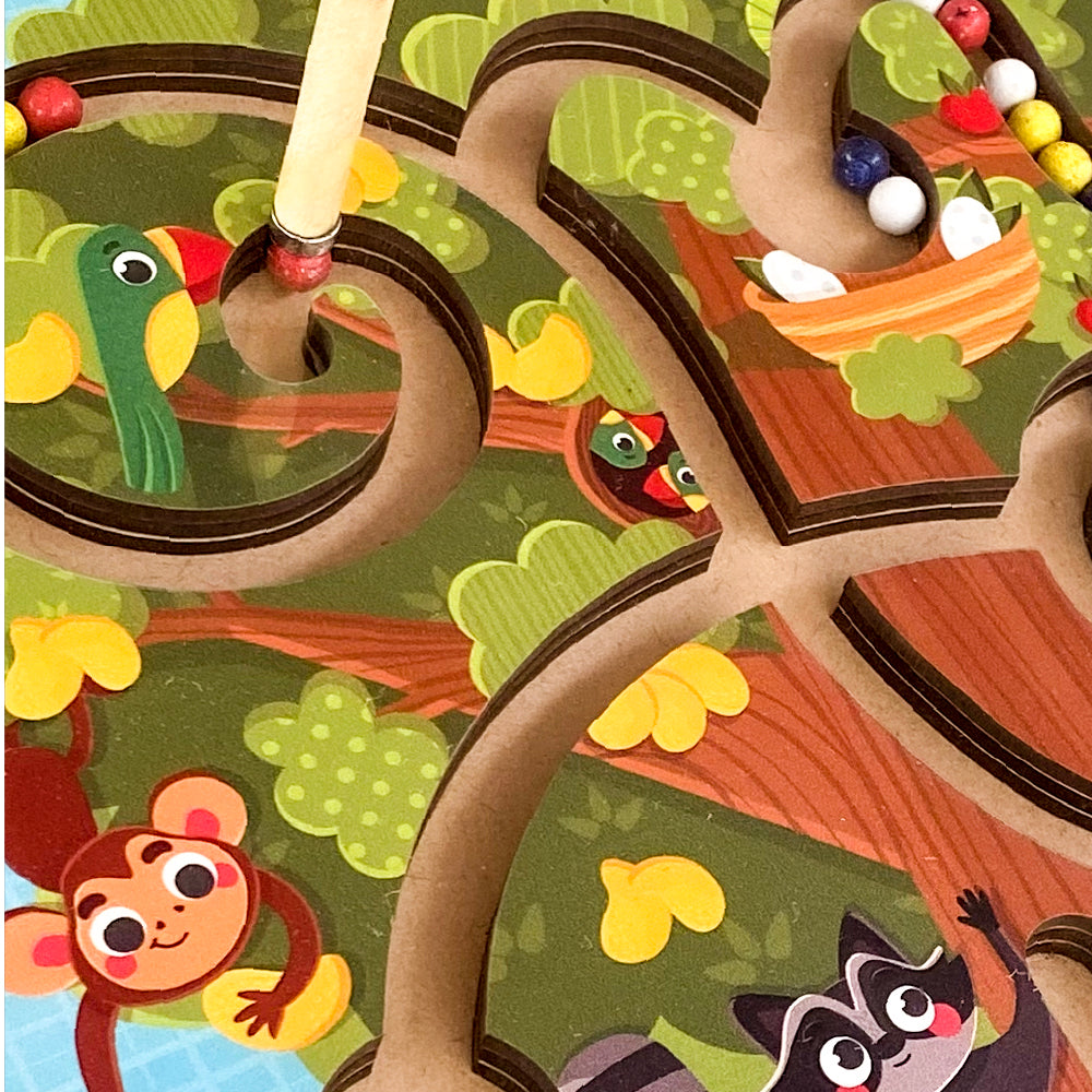 Wooden Magnetic Tree Maze Game