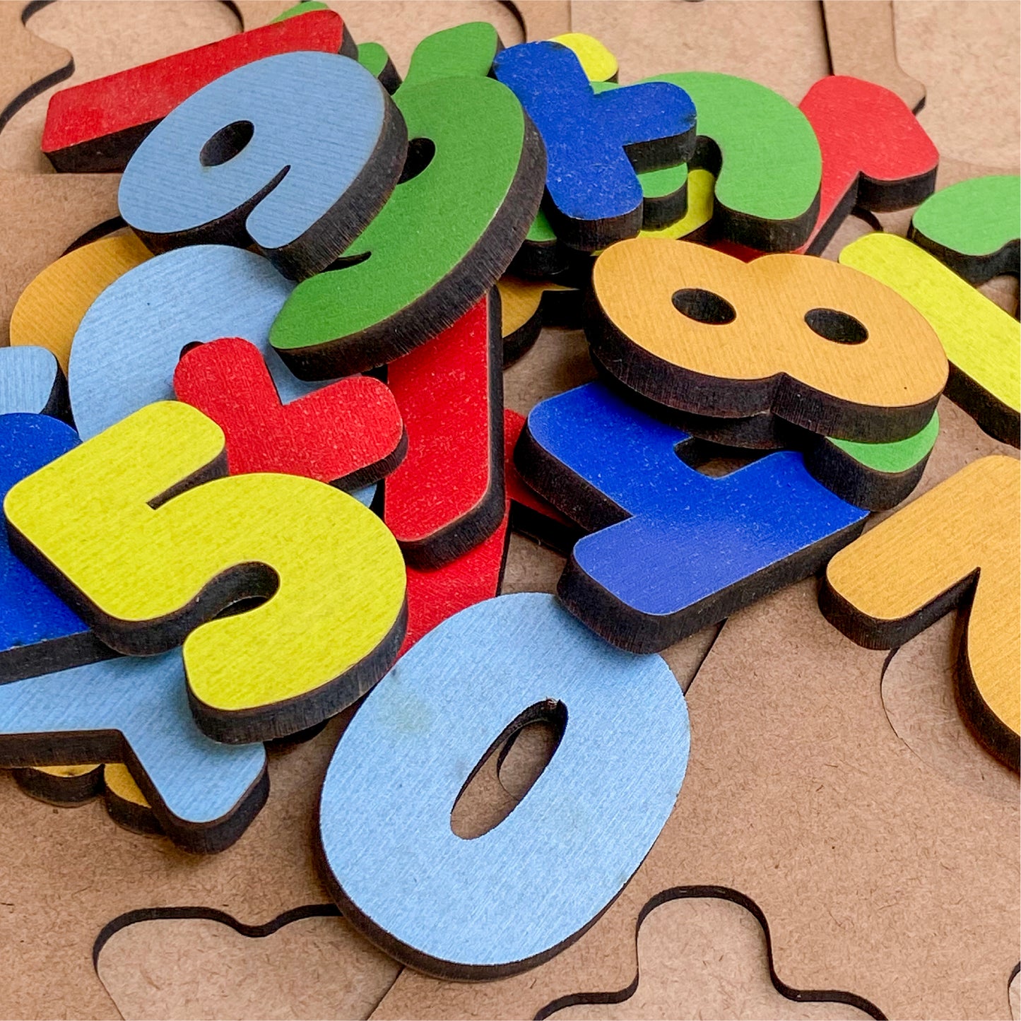 Wooden Number Shape Learing Puzzle