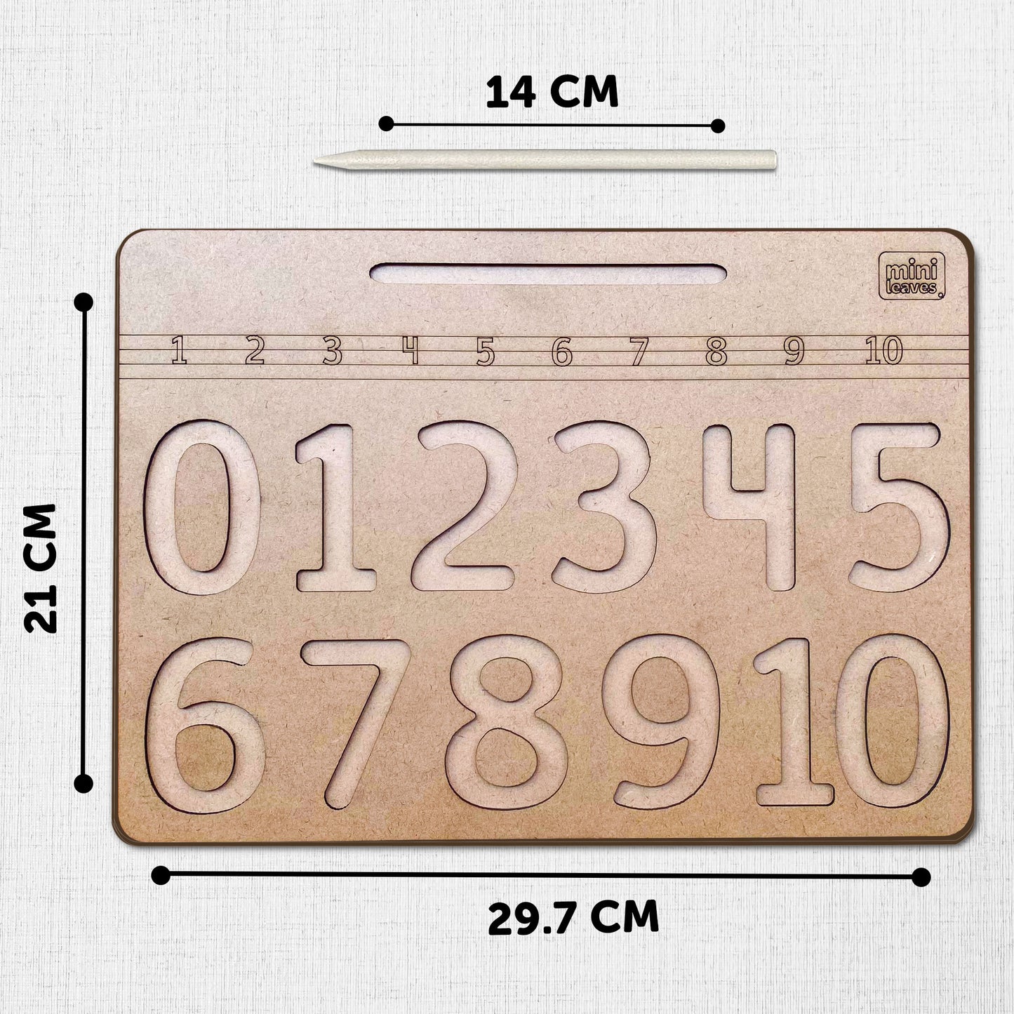 Wooden Number Tracing Board