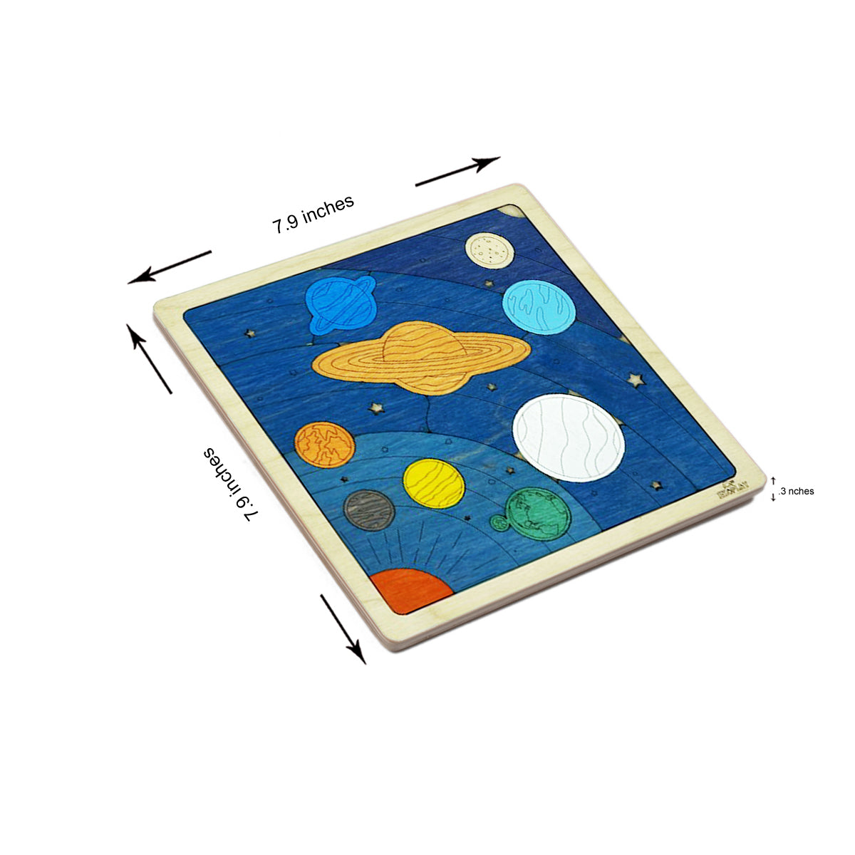 Wooden Planet Puzzle Board