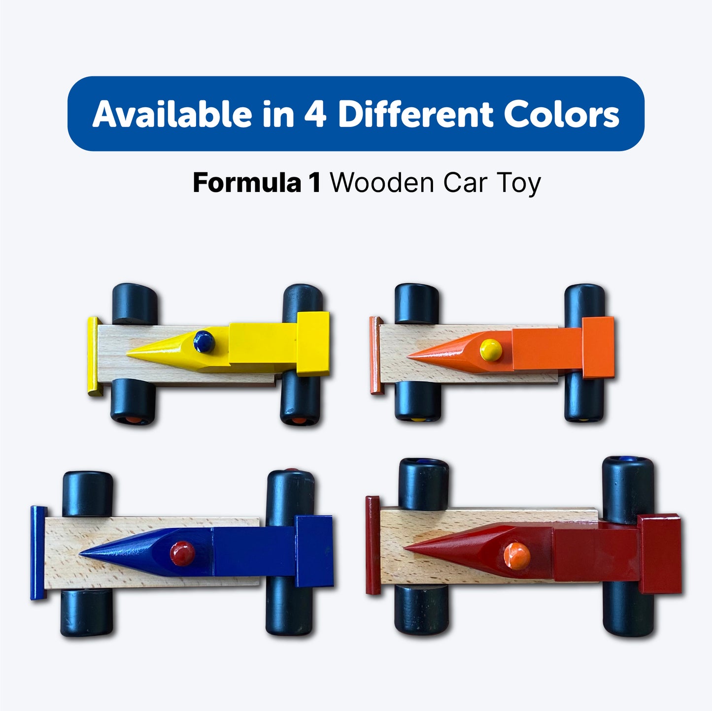 Wooden Racing Car Push Pull Toy