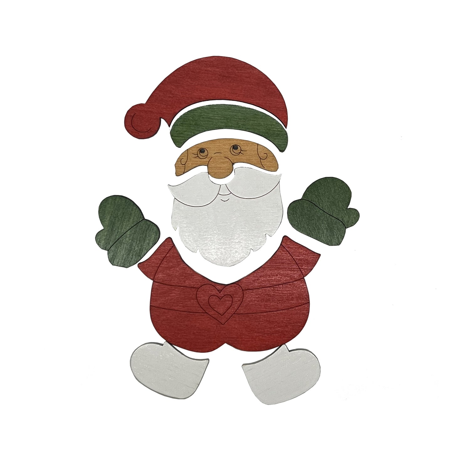 Wooden Santa Claus Puzzle Board