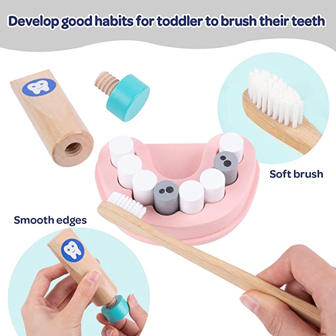 Wooden Tiny Teeth Doctor Toy Kit