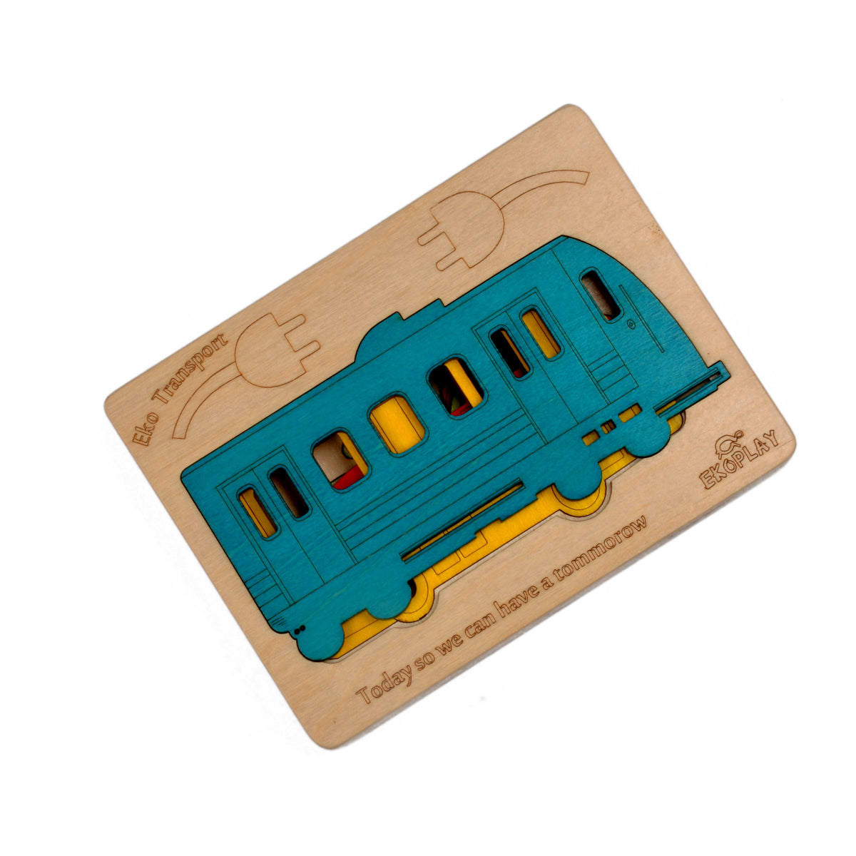 Wooden Transport Puzzle Board