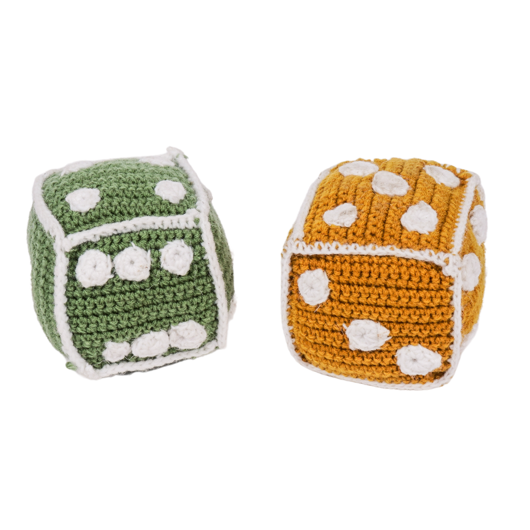 Crochet Dice -Early Math Toy (2 Pcs)