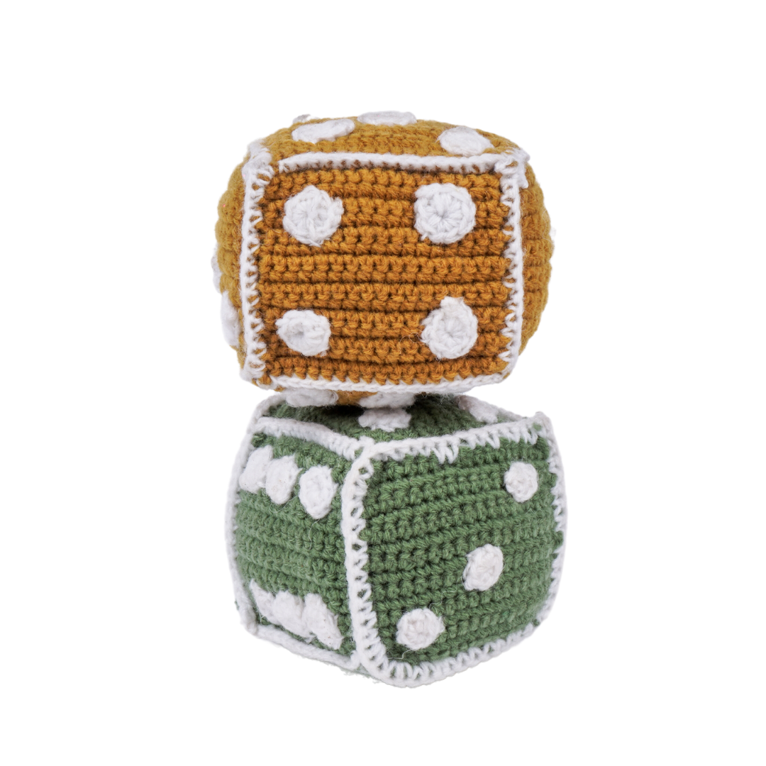 Crochet Dice -Early Math Toy (2 Pcs)