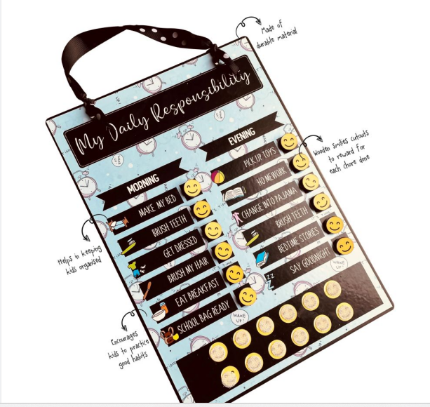 Daily Responsibility Chart For Kids