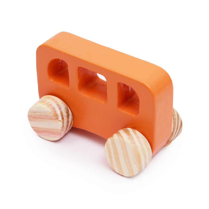 Wooden School Bus Vehicle Toy