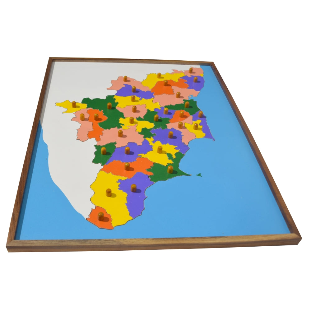 Mapology of Tamil Nadu Map learning Board