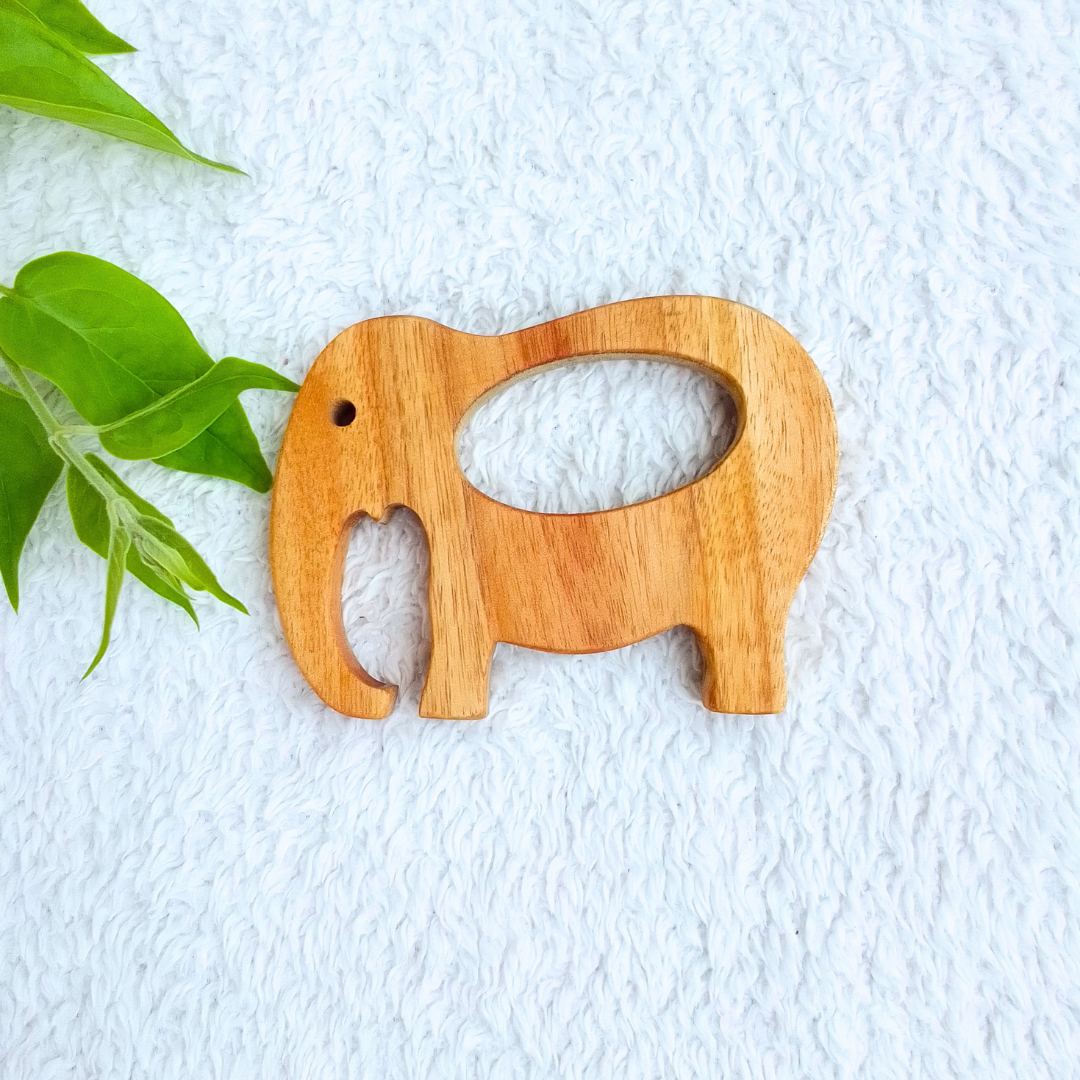 Wooden Jungle Jumbo, Cheer Bear Montessori Teether & Funny Bunny Rattle