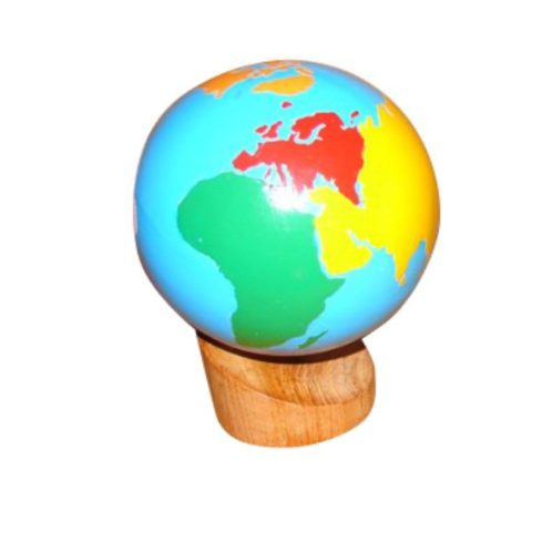Montessori Wooden Globe Continent