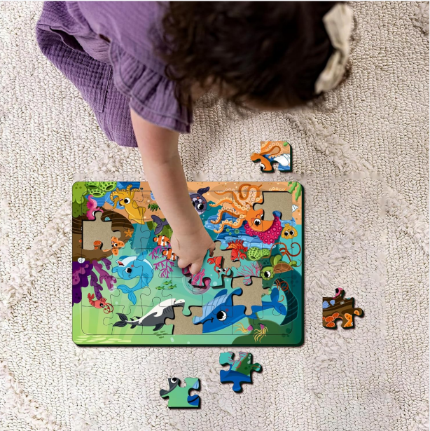 Ocean Animal Jigsaw Wooden Puzzle