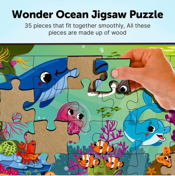 Ocean Animal Jigsaw Wooden Puzzle