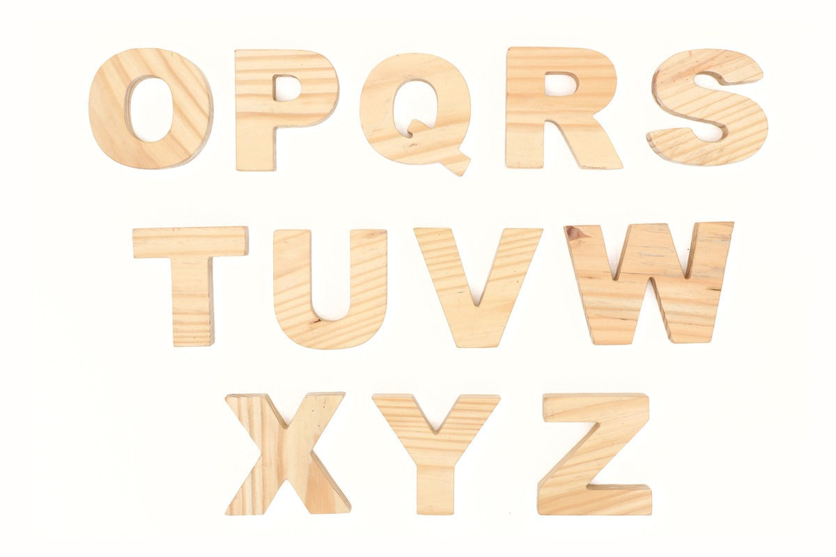 Wooden Alphabets Uppercase - Jumbo