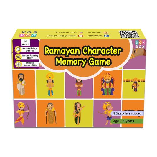Ramayan Character Memory Card Game Flashcards - Pack of 26( Includes 13 Character)