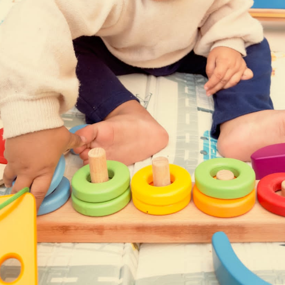 Wooden Ring Stacker Toy