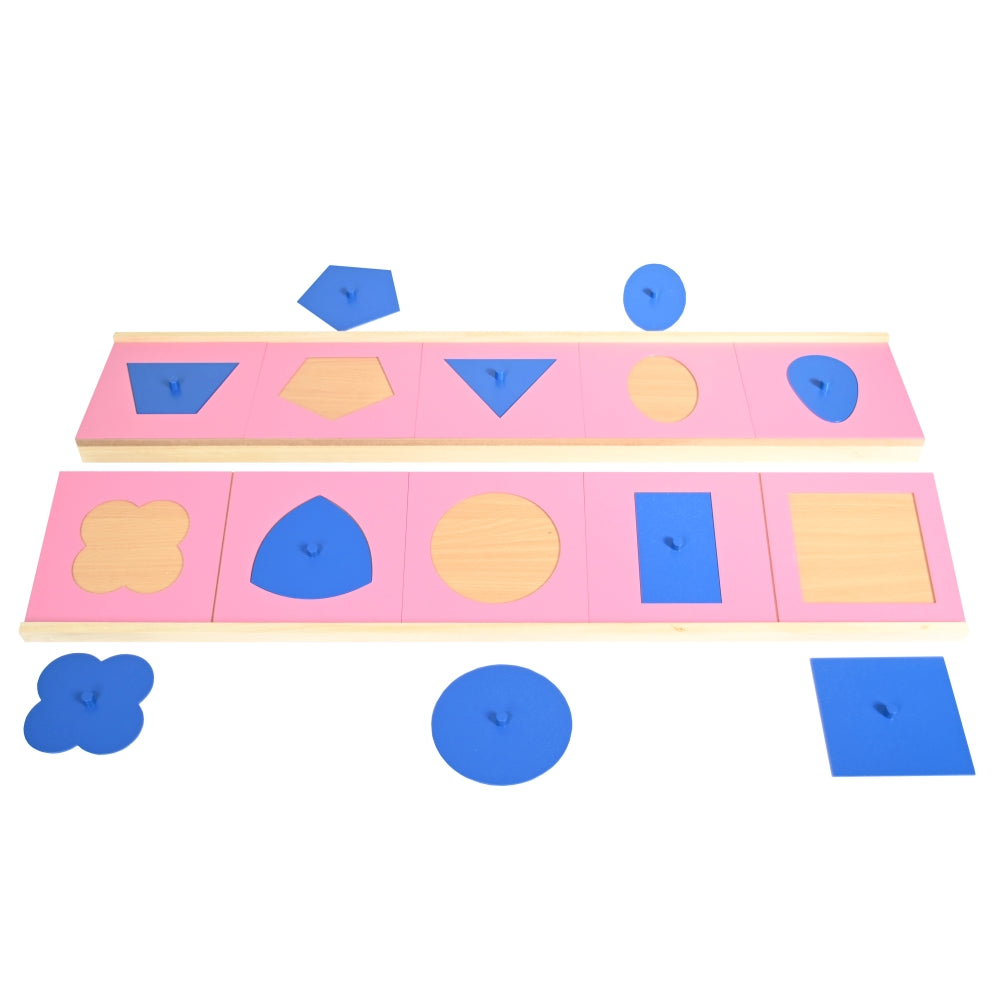 Montessori Drawing Insets with Painted Stand Learning Board