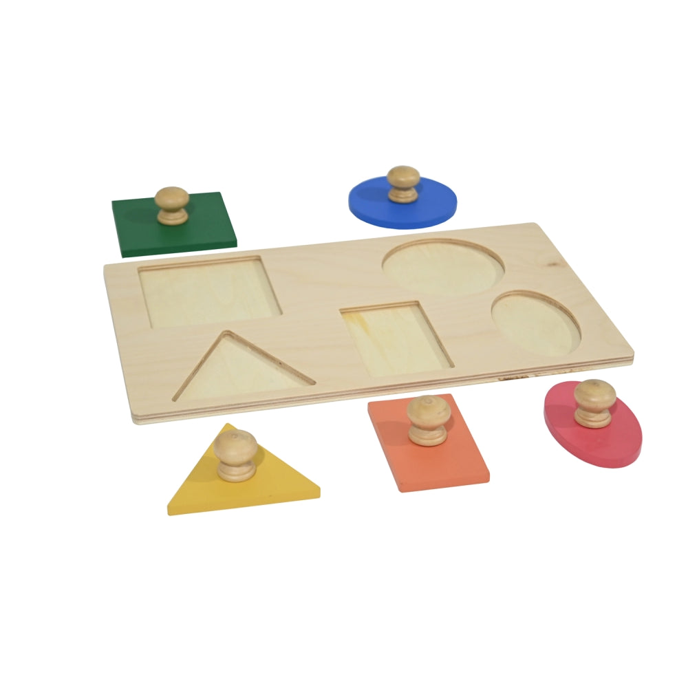 Montessori Five Shape Learning Board