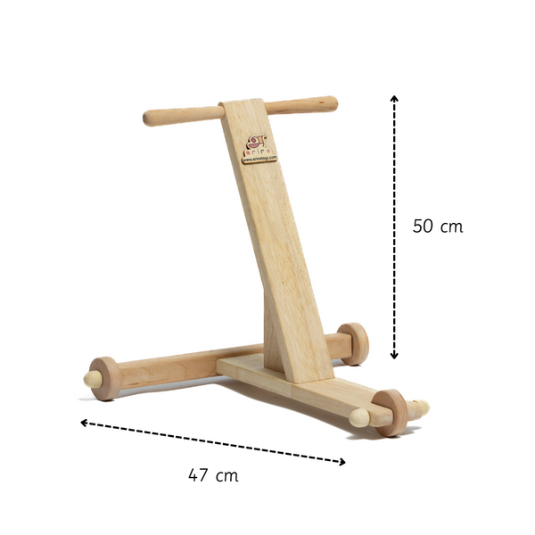 Traditional Push Wagon Toy - SkilloToys.com - Dimensions