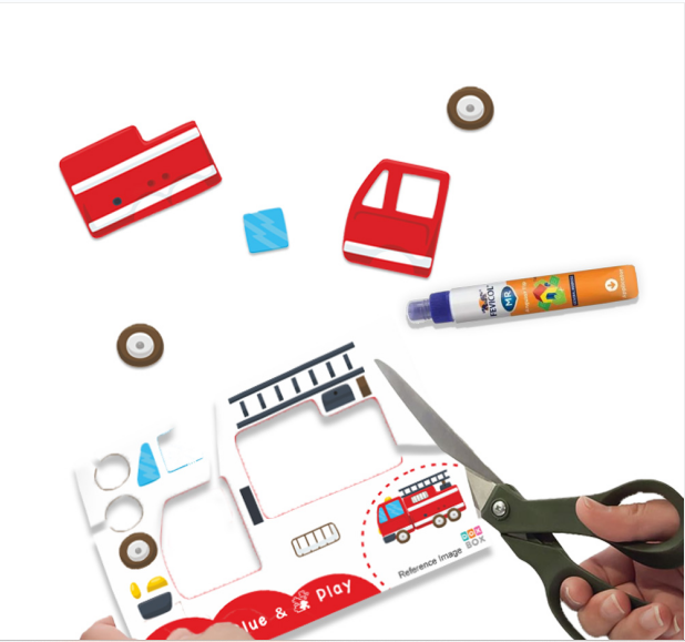 Vehicles Cut And Glue Activity Kit