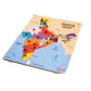 India Map Learning Wooden Board