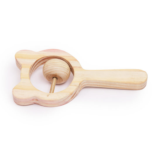 Wooden Bear Rattle for Babies