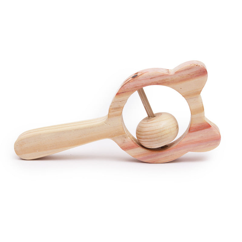 Wooden Bear Rattle for Babies