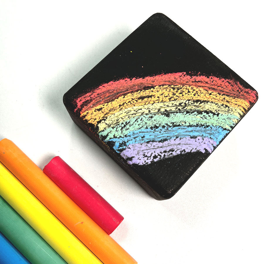 Wooden Chalk Board Blocks - Set 9 PCS
