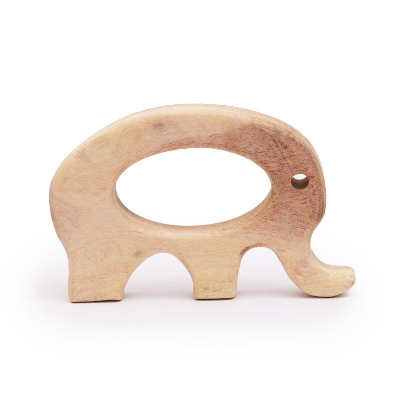 Wooden Elephant Neem Teether for Babies