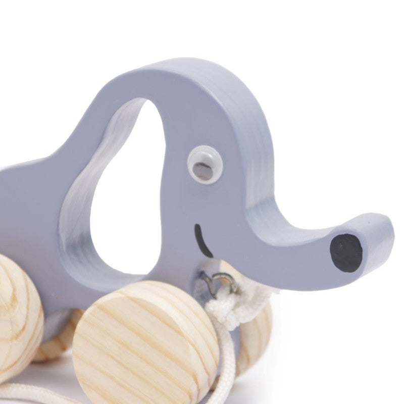 Wooden Elephant Pull Along Toy