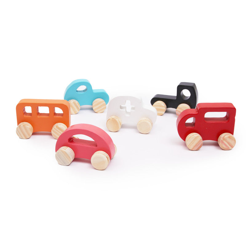 Wooden Emergency Vehicle set with Traffic Signal & Roads