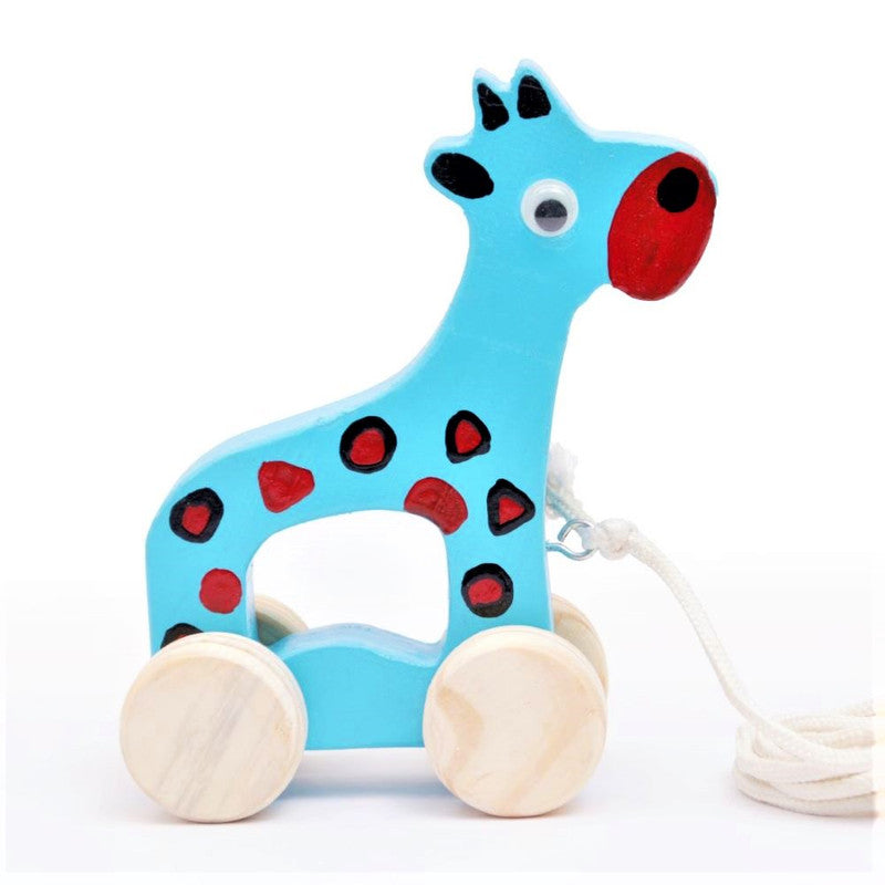 Wooden Giraffe Pull Along Toy