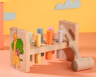 Wooden Hammer Bench for Kids