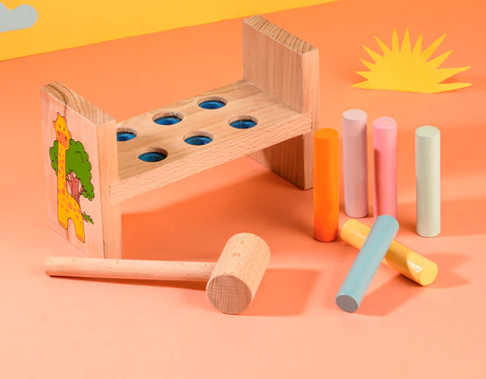 Wooden Hammer Bench for Kids