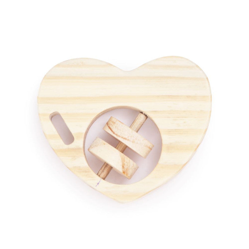 Wooden Heart Rattle