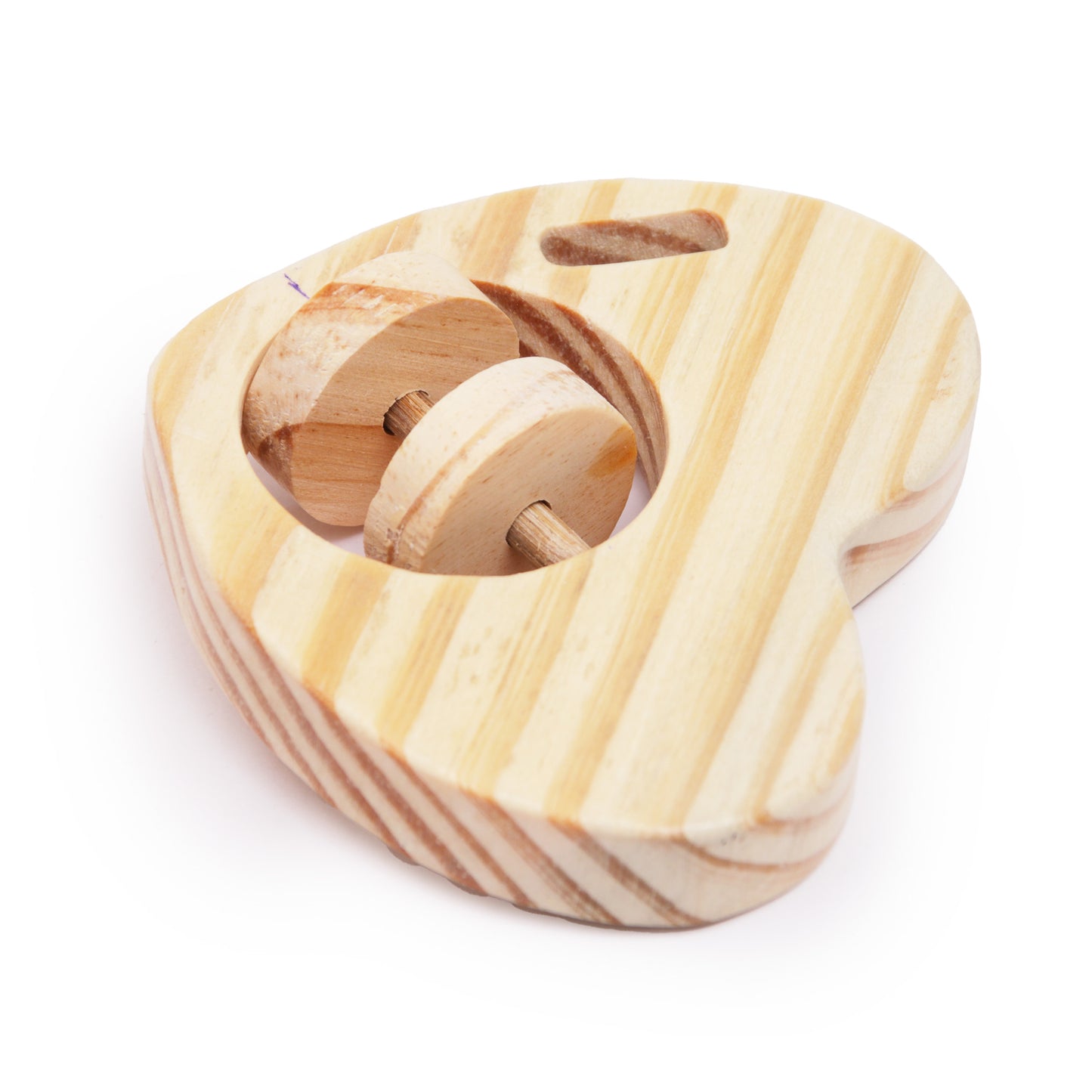 Wooden Heart Rattle