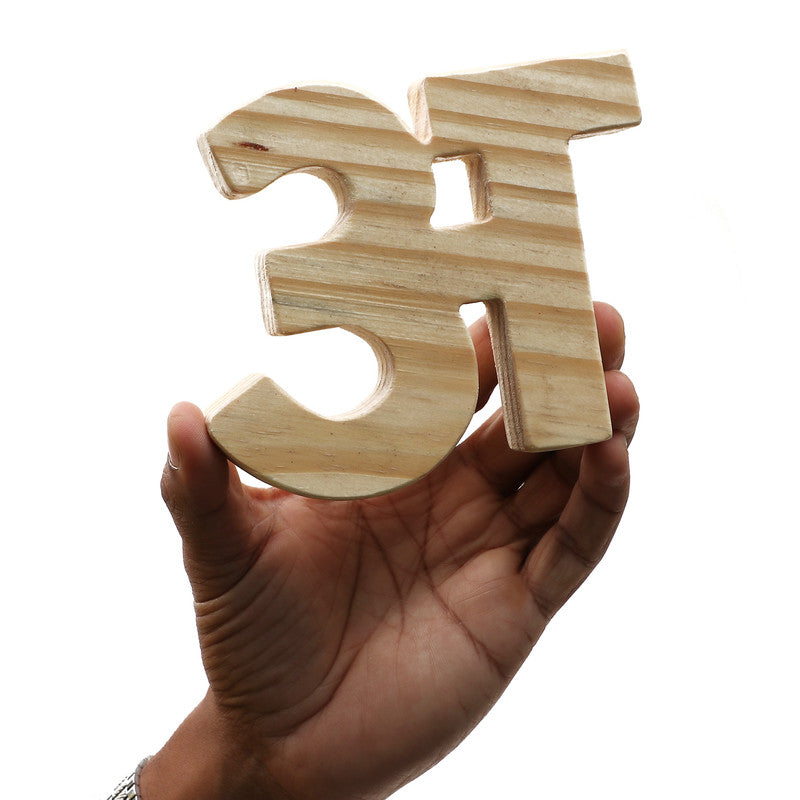 Wooden Hindi Letter Alphabets Jumbo - Set of 13 Pieces