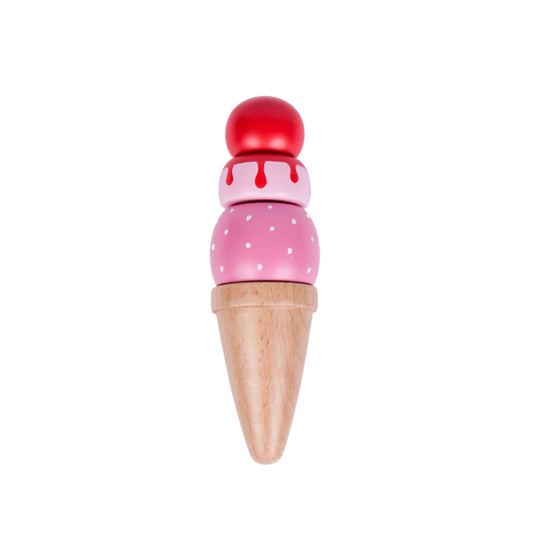 Wooden Ice cream set - play food and accessories(14 Pcs)