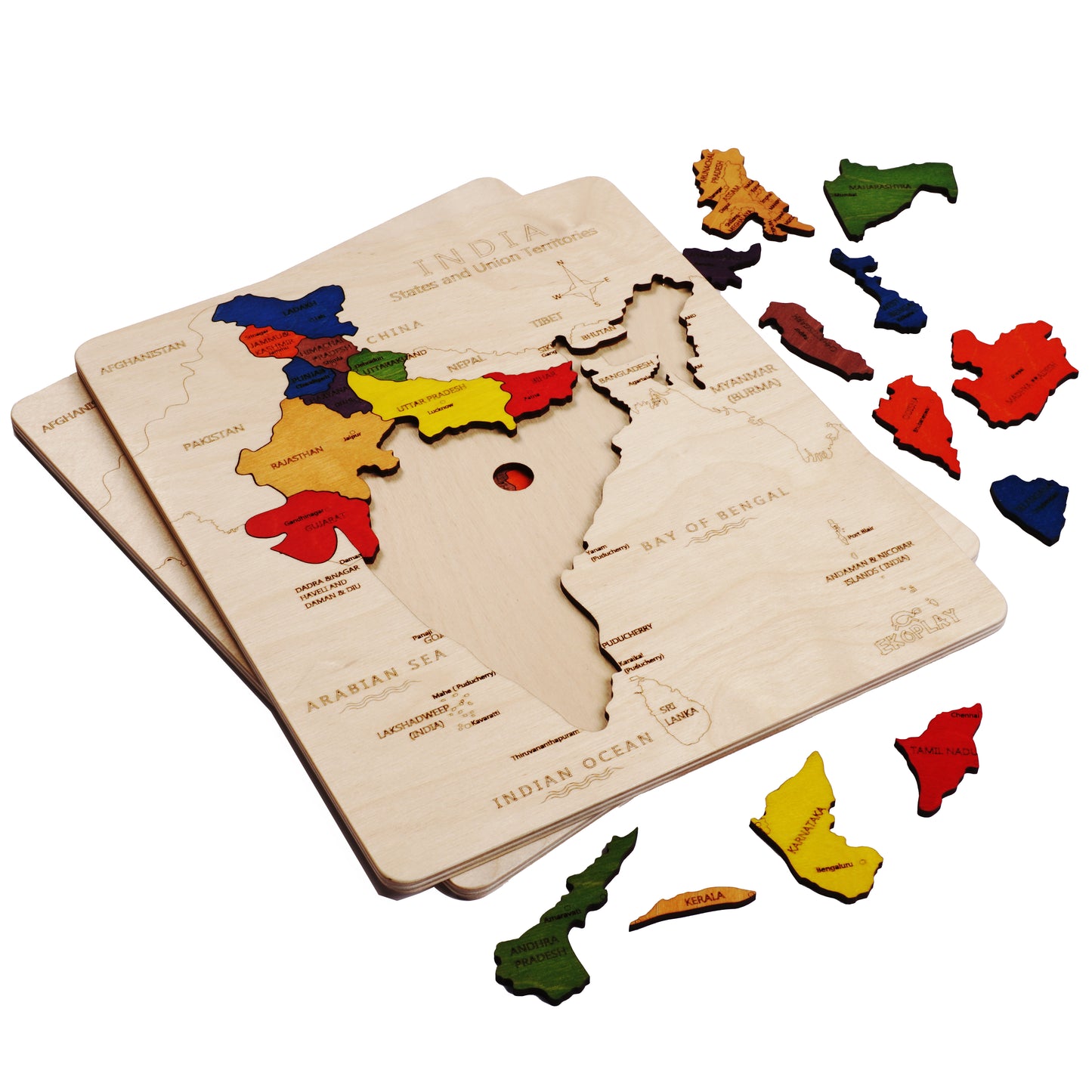 Wooden India Map Puzzle