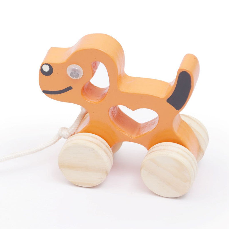 Wooden Jimmy Puppy Pull Along Toy