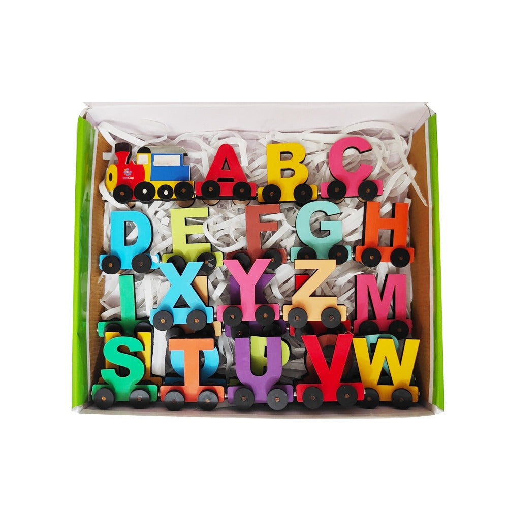 Wooden Magnetic Alphabets Train
