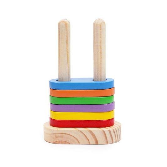 Wooden Magnetic Floating Stacker Building Block - Set of 9 Pieces