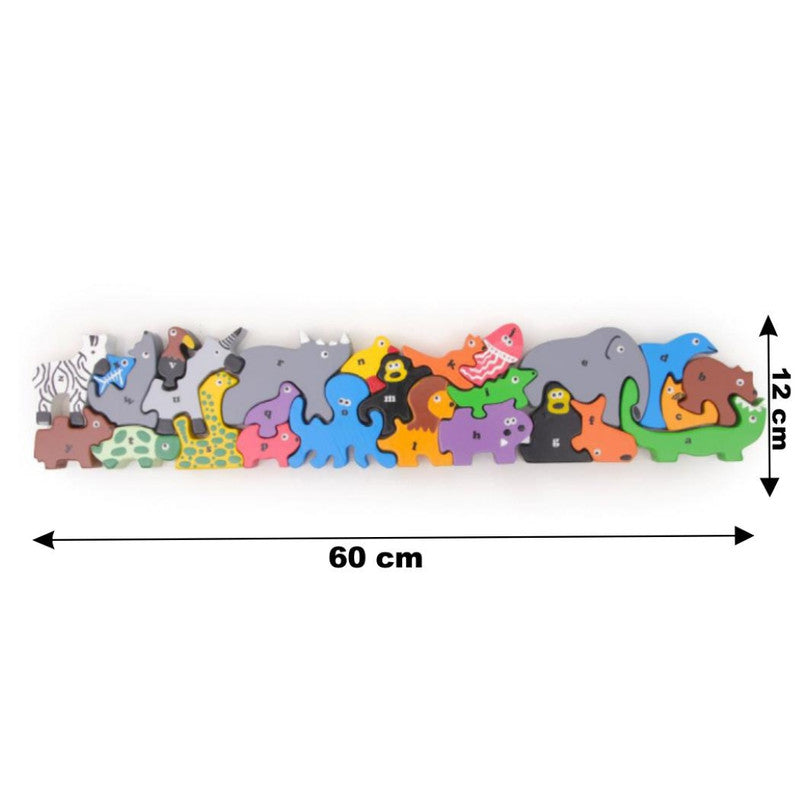 Wooden Medium Animal Parade Alphabets Puzzle