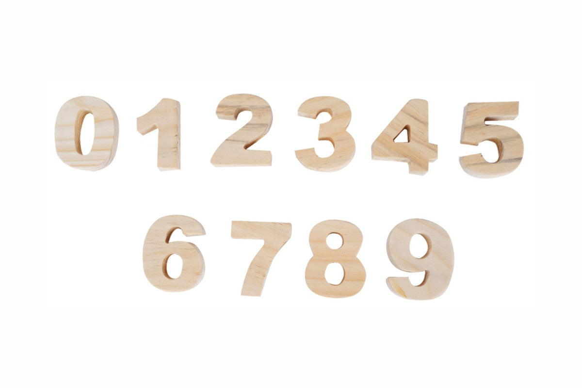 Wooden Numbers Stacking Toy - 11 Pieces
